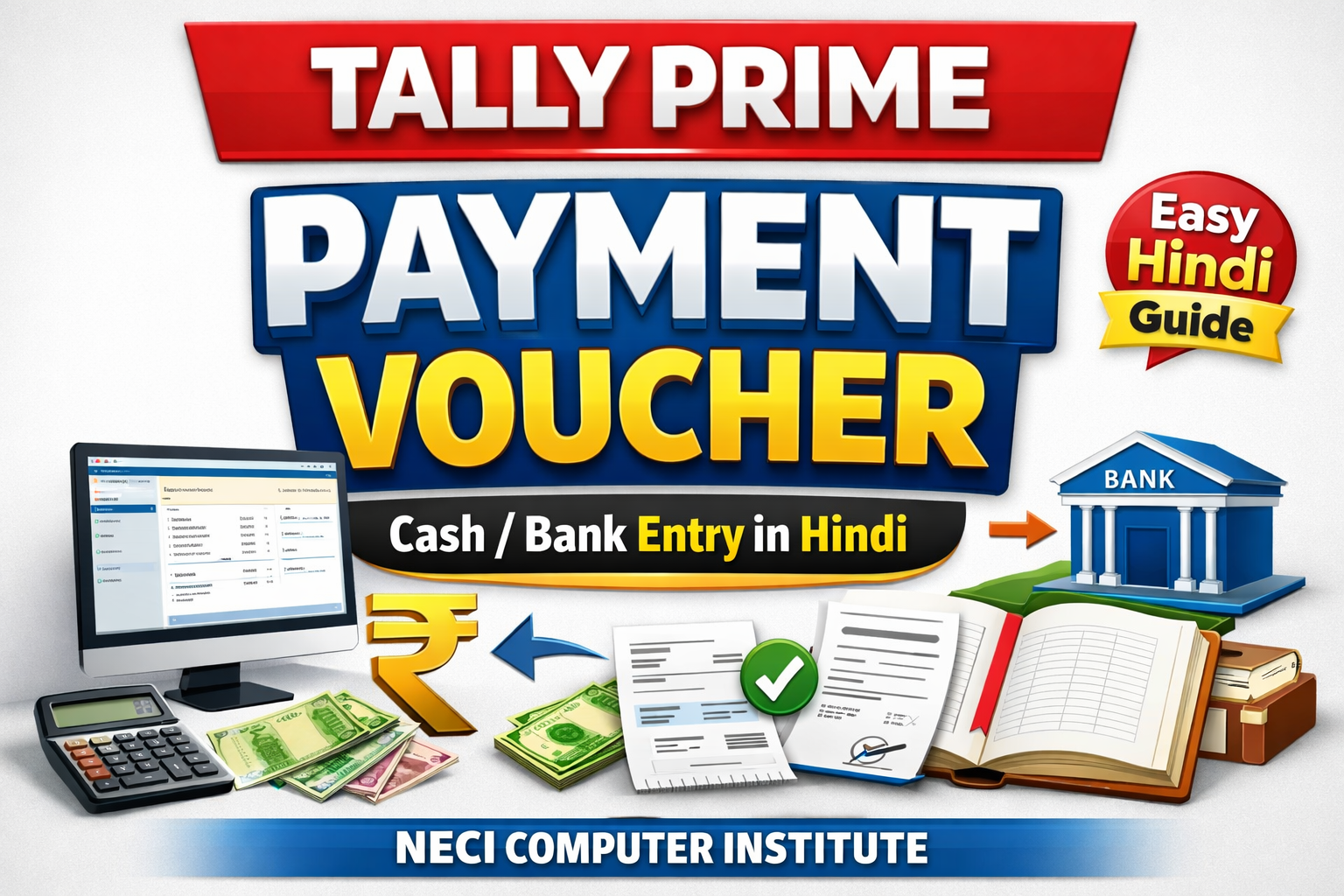 Tally Prime मे Payment Entry कैसे करे। - Accounting सीखे हिंदी मे- 